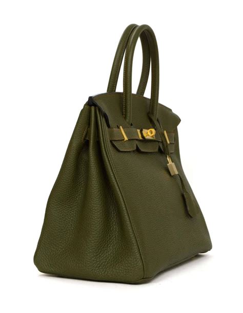 hermes olive green bag|Hermes tote bag leather.